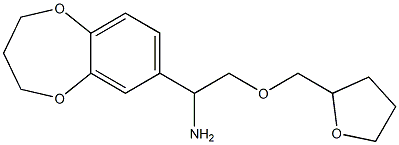 1-(3,4-dihydro-2H-1,5-benzodioxepin-7-yl)-2-(oxolan-2-ylmethoxy)ethan-1-amine Structure