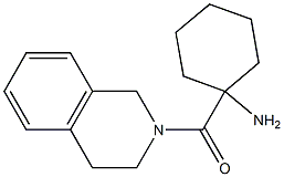 1-(3,4-dihydroisoquinolin-2(1H)-ylcarbonyl)cyclohexanamine Structure