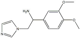 1-(3,4-dimethoxyphenyl)-2-(1H-imidazol-1-yl)ethanamine 구조식 이미지