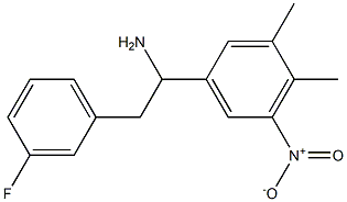 1-(3,4-dimethyl-5-nitrophenyl)-2-(3-fluorophenyl)ethan-1-amine 구조식 이미지