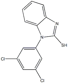 1-(3,5-dichlorophenyl)-1H-1,3-benzodiazole-2-thiol 구조식 이미지