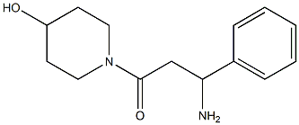 1-(3-amino-3-phenylpropanoyl)piperidin-4-ol Structure