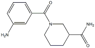1-(3-aminobenzoyl)piperidine-3-carboxamide 구조식 이미지