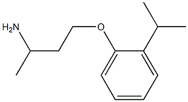 1-(3-aminobutoxy)-2-(propan-2-yl)benzene 구조식 이미지