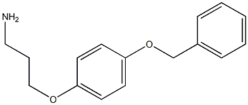 1-(3-aminopropoxy)-4-(benzyloxy)benzene 구조식 이미지