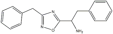 1-(3-benzyl-1,2,4-oxadiazol-5-yl)-2-phenylethan-1-amine 구조식 이미지