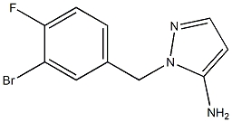 1-(3-bromo-4-fluorobenzyl)-1H-pyrazol-5-amine Structure