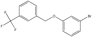 1-(3-bromophenoxymethyl)-3-(trifluoromethyl)benzene 구조식 이미지