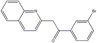 1-(3-bromophenyl)-2-(quinolin-2-yl)ethan-1-one Structure