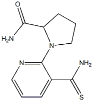 1-(3-carbamothioylpyridin-2-yl)pyrrolidine-2-carboxamide 구조식 이미지