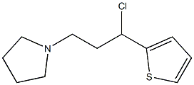 1-(3-chloro-3-thien-2-ylpropyl)pyrrolidine 구조식 이미지