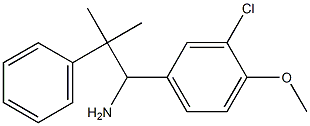 1-(3-chloro-4-methoxyphenyl)-2-methyl-2-phenylpropan-1-amine Structure