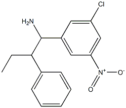 1-(3-chloro-5-nitrophenyl)-2-phenylbutan-1-amine 구조식 이미지