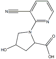 1-(3-cyanopyridin-2-yl)-4-hydroxypyrrolidine-2-carboxylic acid Structure