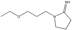 1-(3-ethoxypropyl)pyrrolidin-2-imine Structure