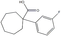 1-(3-fluorophenyl)cycloheptane-1-carboxylic acid 구조식 이미지