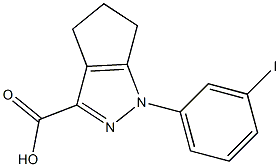 1-(3-iodophenyl)-1H,4H,5H,6H-cyclopenta[c]pyrazole-3-carboxylic acid 구조식 이미지