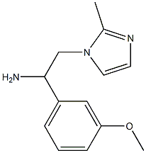 1-(3-methoxyphenyl)-2-(2-methyl-1H-imidazol-1-yl)ethanamine 구조식 이미지