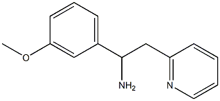 1-(3-methoxyphenyl)-2-(pyridin-2-yl)ethan-1-amine Structure