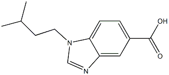 1-(3-methylbutyl)-1H-1,3-benzodiazole-5-carboxylic acid Structure