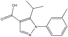 1-(3-methylphenyl)-5-(propan-2-yl)-1H-pyrazole-4-carboxylic acid Structure