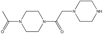 1-(4-acetylpiperazin-1-yl)-2-(piperazin-1-yl)ethan-1-one Structure