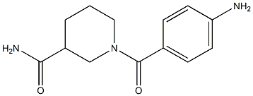 1-(4-aminobenzoyl)piperidine-3-carboxamide 구조식 이미지