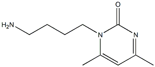 1-(4-aminobutyl)-4,6-dimethyl-1,2-dihydropyrimidin-2-one Structure
