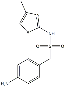 1-(4-aminophenyl)-N-(4-methyl-1,3-thiazol-2-yl)methanesulfonamide 구조식 이미지