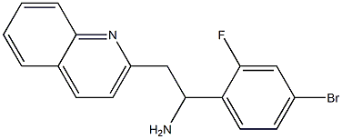 1-(4-bromo-2-fluorophenyl)-2-(quinolin-2-yl)ethan-1-amine Structure