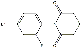 1-(4-bromo-2-fluorophenyl)piperidine-2,6-dione 구조식 이미지