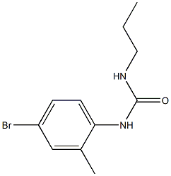1-(4-bromo-2-methylphenyl)-3-propylurea Structure
