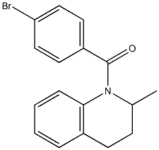 1-(4-bromobenzoyl)-2-methyl-1,2,3,4-tetrahydroquinoline Structure