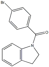 1-(4-bromobenzoyl)indoline Structure