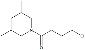 1-(4-chlorobutanoyl)-3,5-dimethylpiperidine 구조식 이미지