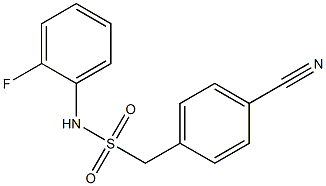 1-(4-cyanophenyl)-N-(2-fluorophenyl)methanesulfonamide Structure