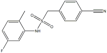 1-(4-cyanophenyl)-N-(5-fluoro-2-methylphenyl)methanesulfonamide Structure