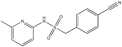 1-(4-cyanophenyl)-N-(6-methylpyridin-2-yl)methanesulfonamide 구조식 이미지