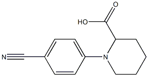 1-(4-cyanophenyl)piperidine-2-carboxylic acid Structure