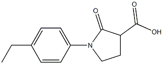 1-(4-ethylphenyl)-2-oxopyrrolidine-3-carboxylic acid Structure