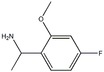 1-(4-fluoro-2-methoxyphenyl)ethanamine 구조식 이미지