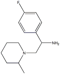 1-(4-fluorophenyl)-2-(2-methylpiperidin-1-yl)ethanamine 구조식 이미지