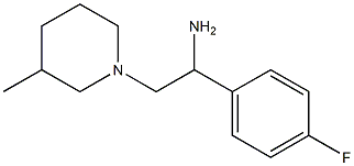 1-(4-fluorophenyl)-2-(3-methylpiperidin-1-yl)ethanamine Structure