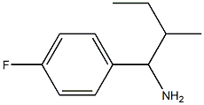 1-(4-fluorophenyl)-2-methylbutan-1-amine Structure