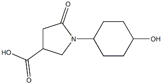 1-(4-hydroxycyclohexyl)-5-oxopyrrolidine-3-carboxylic acid Structure