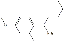 1-(4-methoxy-2-methylphenyl)-4-methylpentan-1-amine 구조식 이미지