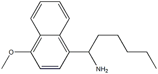 1-(4-methoxynaphthalen-1-yl)hexan-1-amine 구조식 이미지