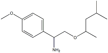 1-(4-methoxyphenyl)-2-[(4-methylpentan-2-yl)oxy]ethan-1-amine Structure