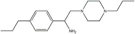 1-(4-Propyl-phenyl)-2-(4-propyl-piperazin-1-yl)-ethylamine 구조식 이미지