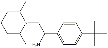 1-(4-tert-butylphenyl)-2-(2,6-dimethylpiperidin-1-yl)ethan-1-amine Structure